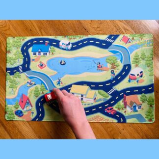 Tiny Furry Town Play Mat - 24x14in