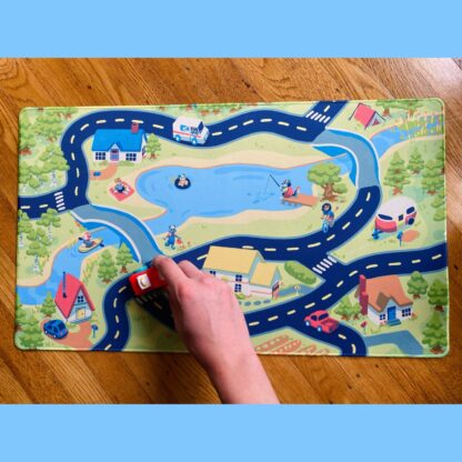 Tiny Furry Town Play Mat - 24x14in